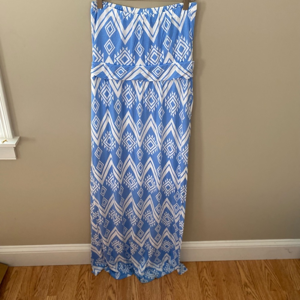 Long asymmetrical dress